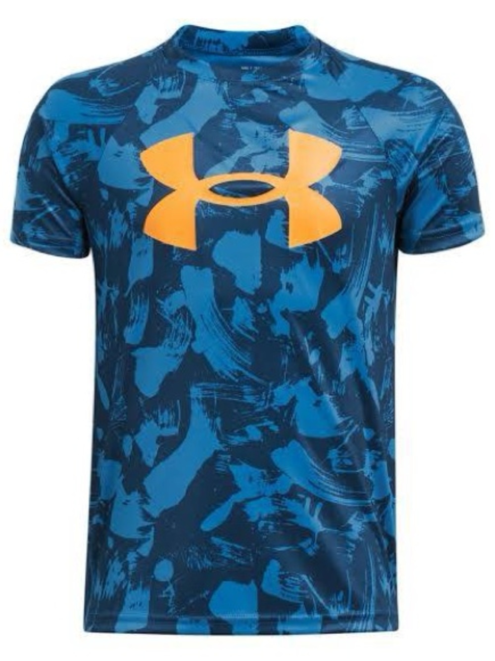 Under Armour YL Blue Camo Short Sleeve Tee w